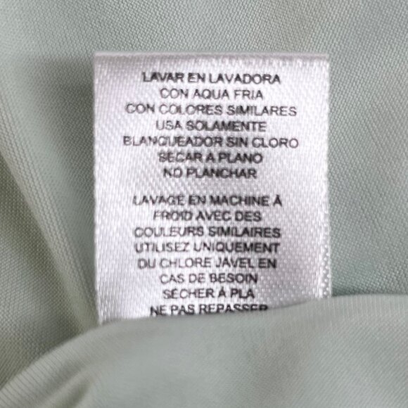 Heidi & Oak Pajama Top Womens Medium Blue New Scallop Lace Trim - Picture 7 of 9